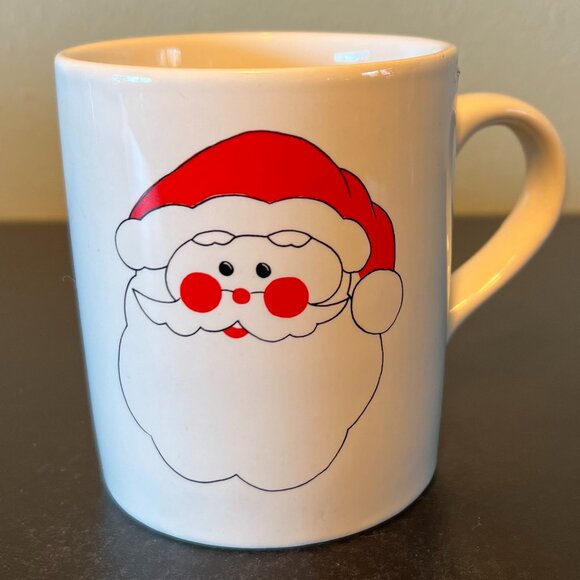 Rosy-Cheeked Santa Claus Merry Christmas Holiday Ceramic Mug - Picture 1 of 7